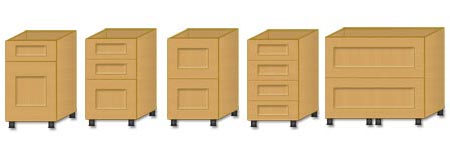 Examples of Drawer Line Base Units Examples of Drawer Line Base Units