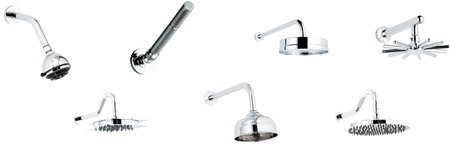 A Variety of Shower Heads A Variety of Shower Heads
